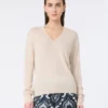Trui van wol en kasjmier, beige Trui van wol en kasjmier, beige