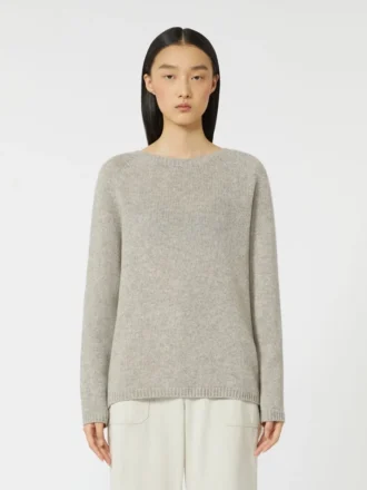 Trui van wol en kasjmier, beige