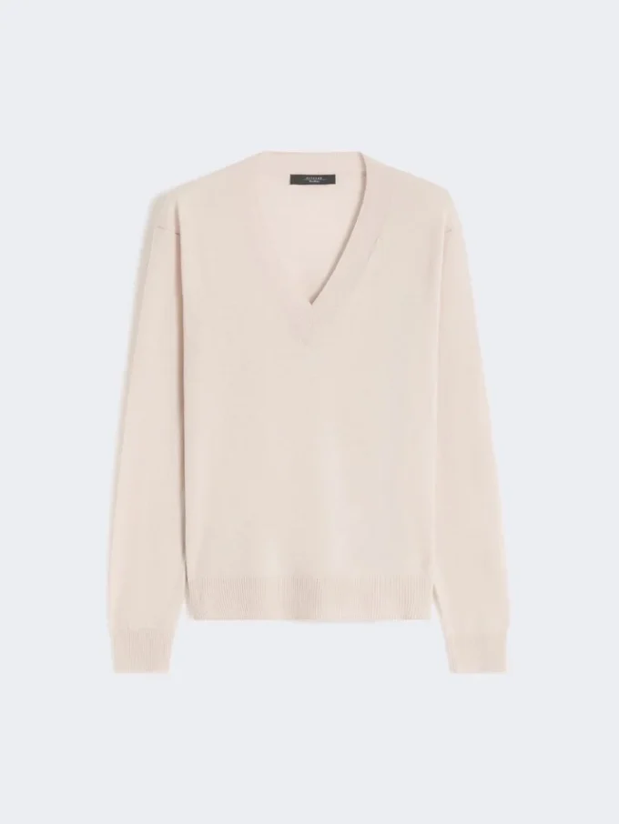 Trui van wol en kasjmier, beige Trui van wol en kasjmier, beige