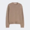 Trui van wol en kasjmier met patchdetail, camel Trui van wol en kasjmier met patchdetail, camel