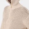 Trui van wol, kasjmier en lurex, albino Trui van wol, kasjmier en lurex, albino