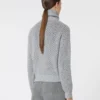 Trui van wol, kasjmier en lurex, lichtgrijs Trui van wol, kasjmier en lurex, lichtgrijs