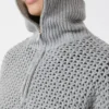 Trui van wol, kasjmier en lurex, lichtgrijs Trui van wol, kasjmier en lurex, lichtgrijs