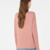 Trui van zijde en katoen, roze