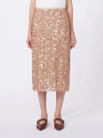 Tule- en paillettenrok, nude