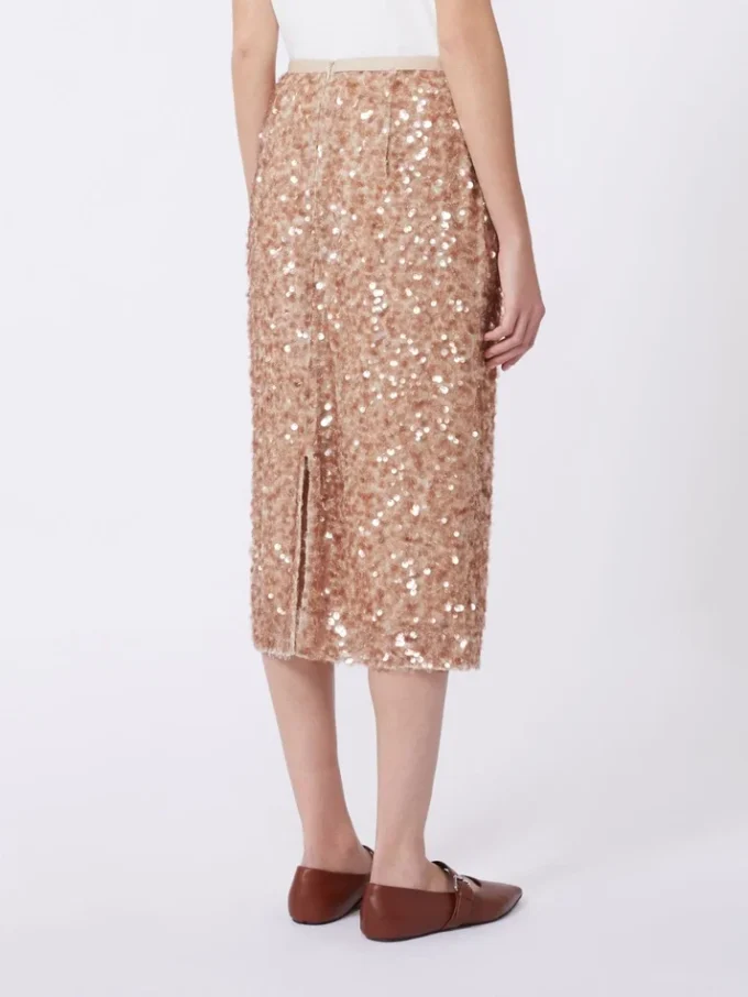 Tule- en paillettenrok, nude Tule- en paillettenrok, nude