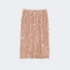 Tule- en paillettenrok, nude Tule- en paillettenrok, nude