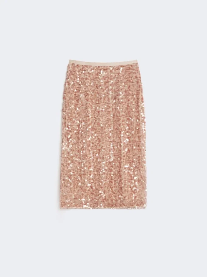 Tule- en paillettenrok, nude Tule- en paillettenrok, nude