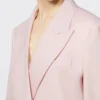 Tweeborsig blazer van wol, mohair en zijde, beige-roze Tweeborsig blazer van wol, mohair en zijde, beige-roze