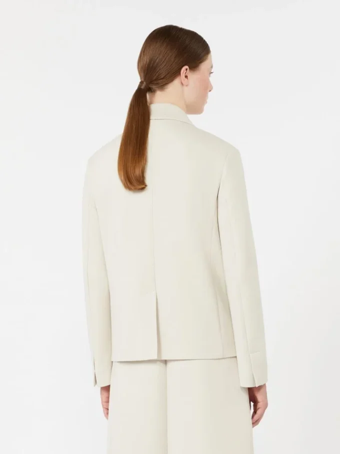 Tweeborsig jasje van scuba-jersey, beige Tweeborsig jasje van scuba-jersey, beige