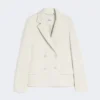 Tweeborsig jasje van scuba-jersey, beige Tweeborsig jasje van scuba-jersey, beige