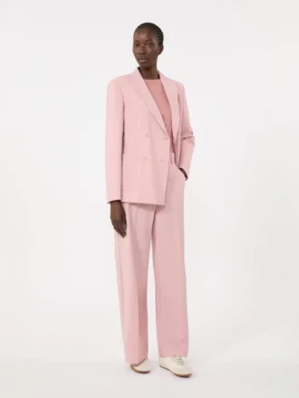 Tweeborsig stretchwollen blazer, antiekroze