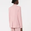 Tweeborsig stretchwollen blazer, antiekroze Tweeborsig stretchwollen blazer, antiekroze