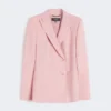 Tweeborsig stretchwollen blazer, antiekroze Tweeborsig stretchwollen blazer, antiekroze