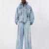Tweedelig denimjack, middernachtblauw Tweedelig denimjack, middernachtblauw