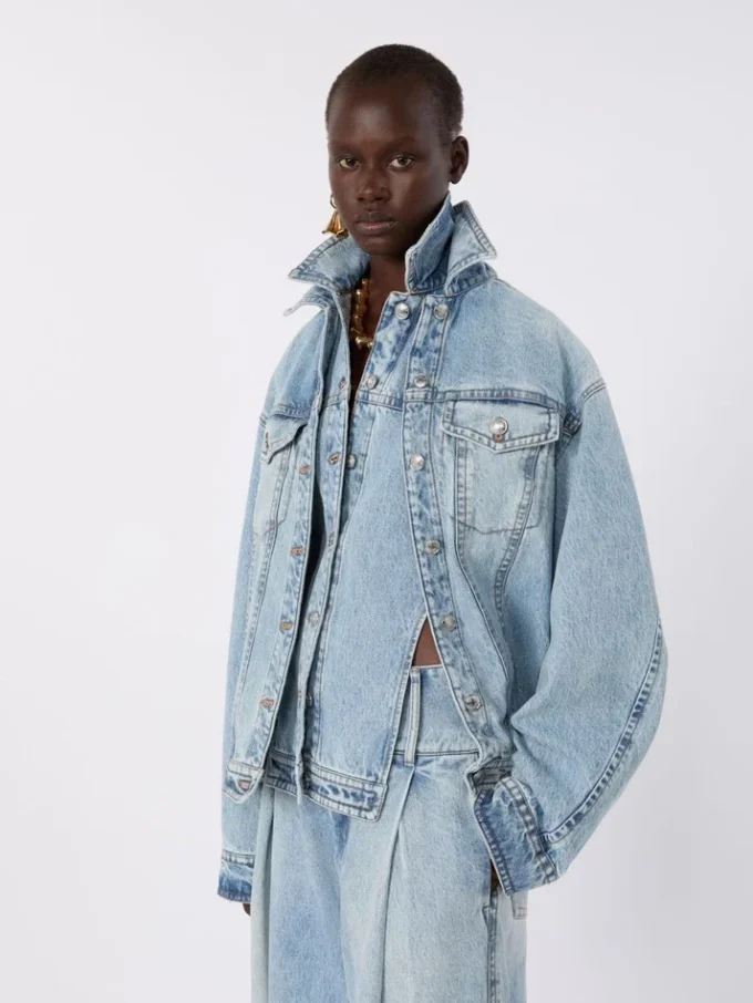 Tweedelig denimjack, middernachtblauw Tweedelig denimjack, middernachtblauw