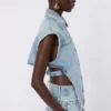 Tweedelig denimjack, middernachtblauw Tweedelig denimjack, middernachtblauw