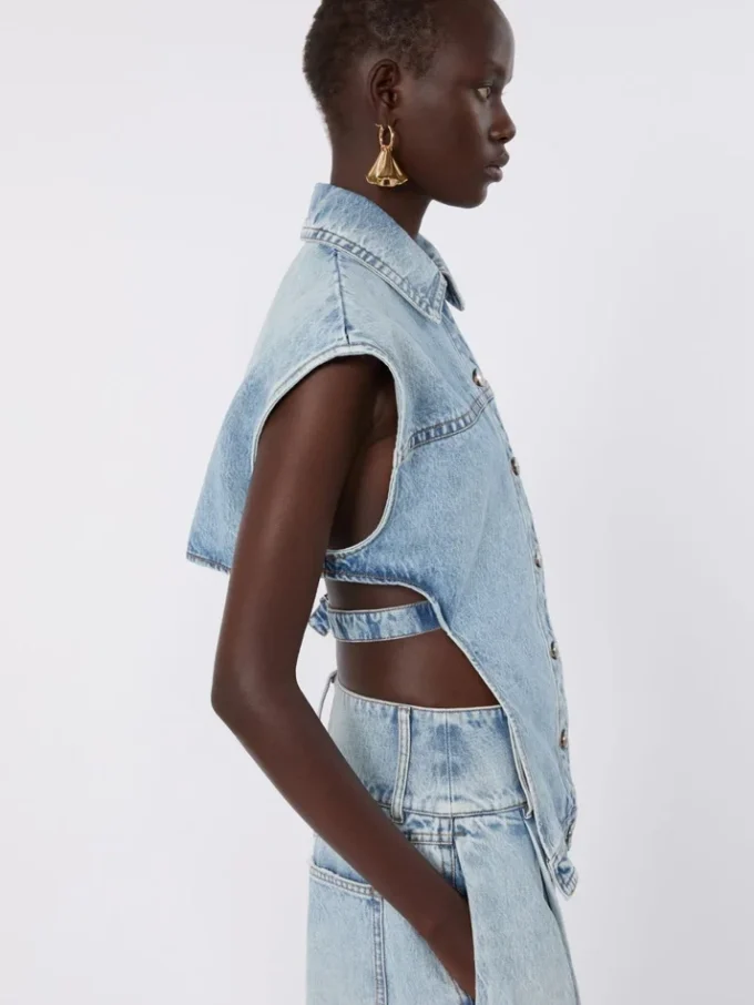 Tweedelig denimjack, middernachtblauw Tweedelig denimjack, middernachtblauw