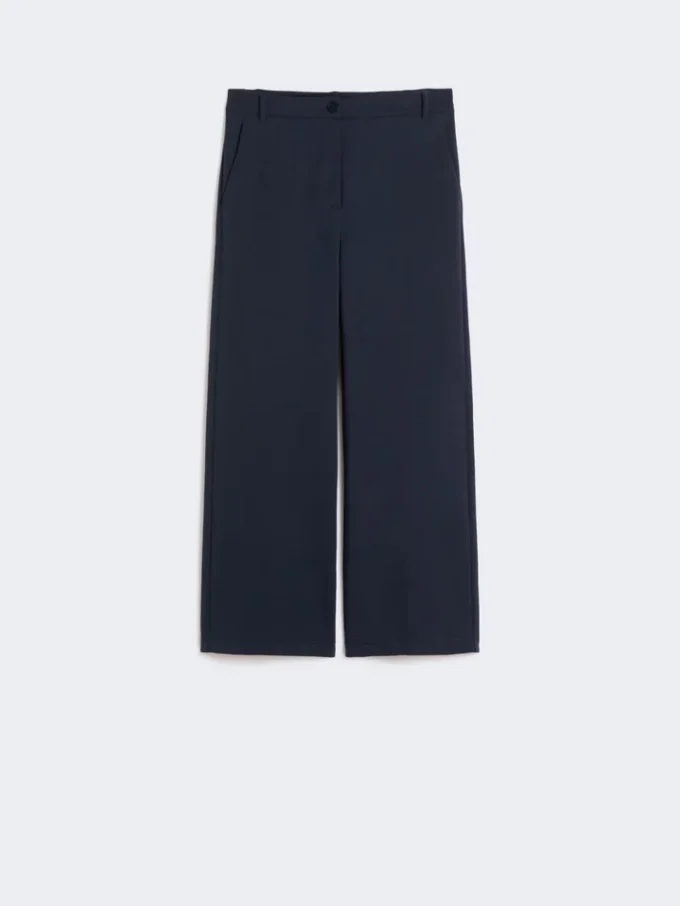 Tweezijdige jersey broek, marineblauw Tweezijdige jersey broek, marineblauw