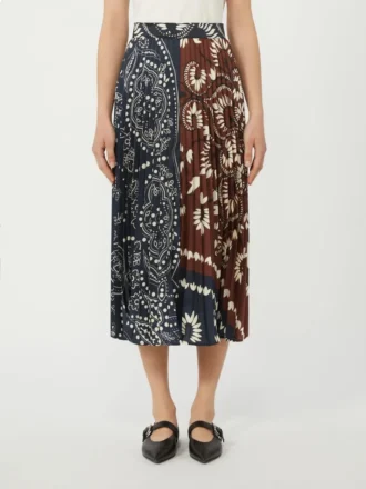 Twill rok met print, tabak