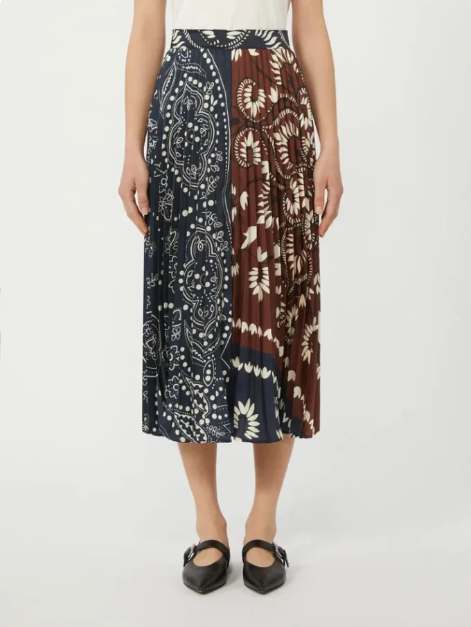 Twill rok met print, tabak