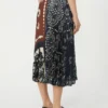 Twill rok met print, tabak
