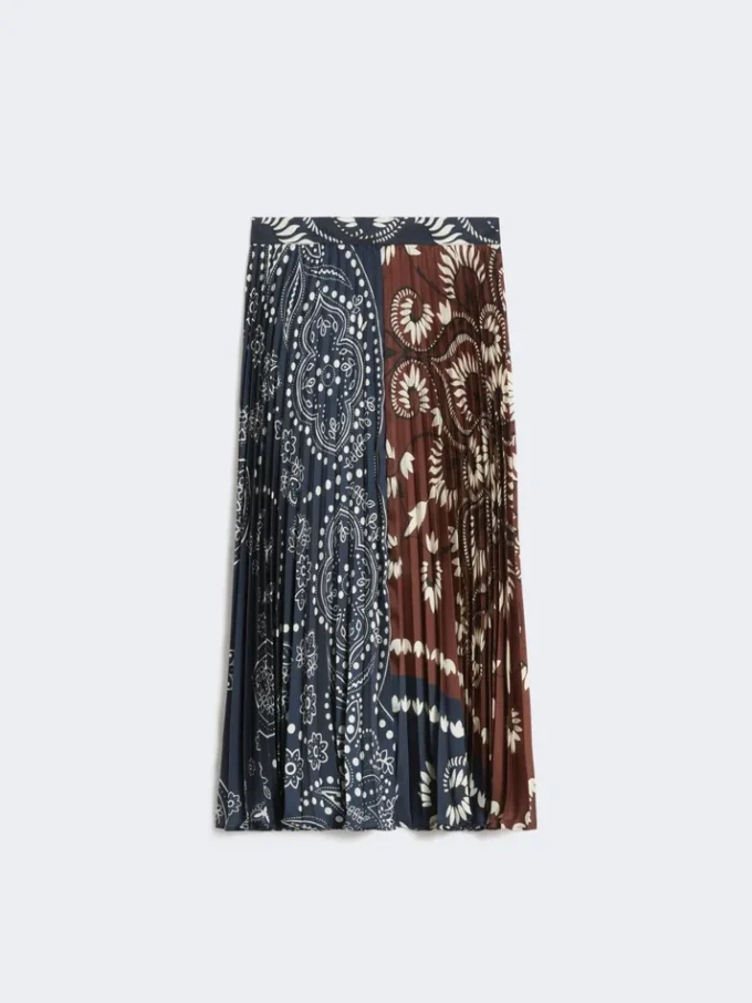 Twill rok met print, tabak