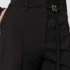 Uitlopende broek van stretchwol, zwart Uitlopende broek van stretchwol, zwart