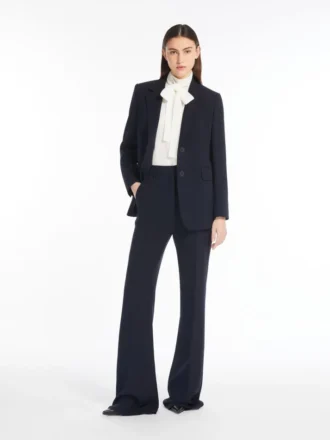 Uitlopende cady-broek, marineblauw