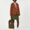 Suède jas met dubbele knoopsluiting, terracotta Suède jas met dubbele knoopsluiting, terracotta