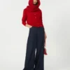 Vest van wol en kasjmier, rood Vest van wol en kasjmier, rood