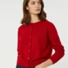 Vest van wol en kasjmier, rood Vest van wol en kasjmier, rood