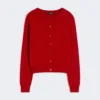 Vest van wol en kasjmier, rood Vest van wol en kasjmier, rood