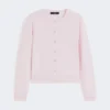 Vest van wol en kasjmier, roze