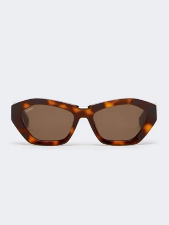 Vierkante, opvallende zonnebril, tawny bronsbruin
