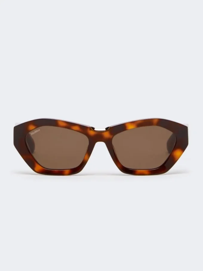 Vierkante, opvallende zonnebril, tawny bronsbruin Vierkante, opvallende zonnebril, tawny bronsbruin