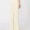 Viscose broek, lichtgeel