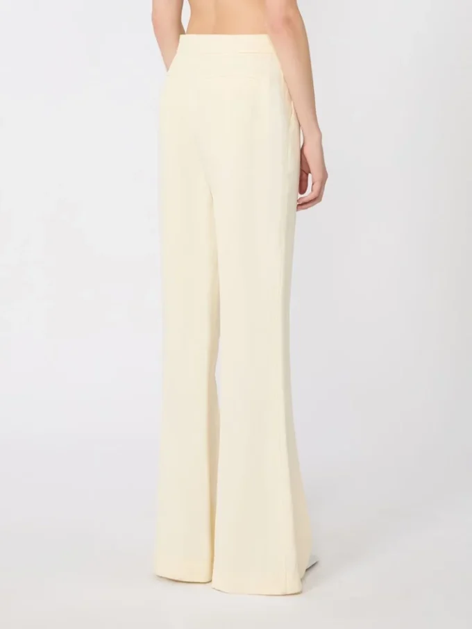 Viscose broek, lichtgeel