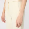 Viscose broek, lichtgeel
