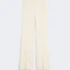Viscose broek, lichtgeel