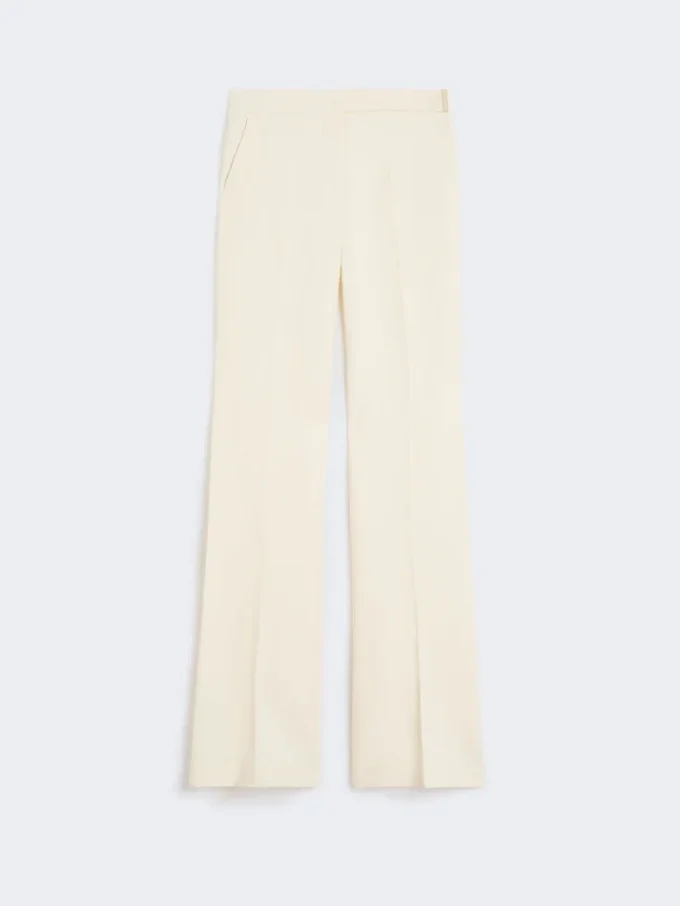Viscose broek, lichtgeel