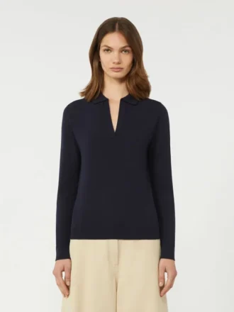 Viscose coltrui, marineblauw