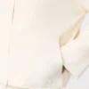 Viscose crêpe vest, ivoorkleurig Viscose crêpe vest, ivoorkleurig