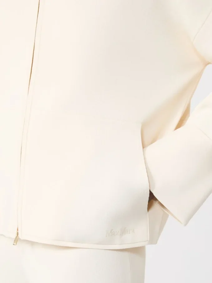 Viscose crêpe vest, ivoorkleurig Viscose crêpe vest, ivoorkleurig