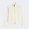 Viscose crêpe vest, ivoorkleurig Viscose crêpe vest, ivoorkleurig
