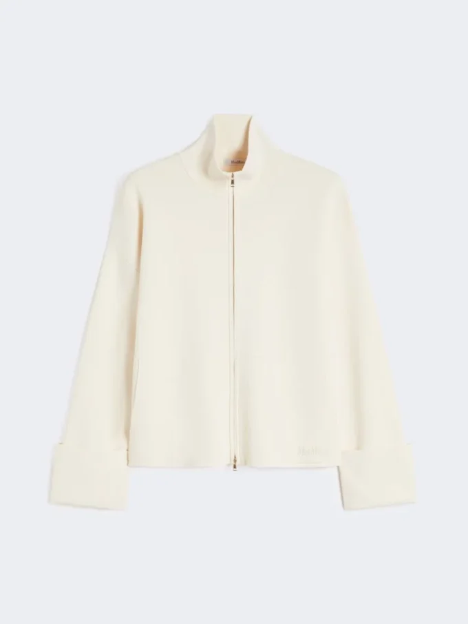 Viscose crêpe vest, ivoorkleurig Viscose crêpe vest, ivoorkleurig