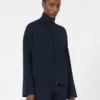 Viscose crêpe vest, ultramarijn Viscose crêpe vest, ultramarijn