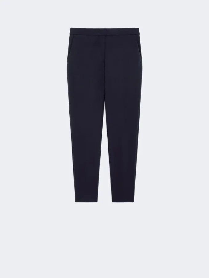 Viscose jersey broek, ultramarijn Viscose jersey broek, ultramarijn