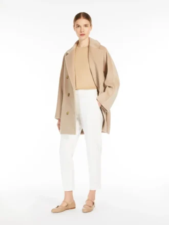 Viscose jersey broek, wit