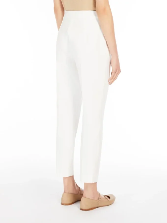 Viscose jersey broek, wit Viscose jersey broek, wit